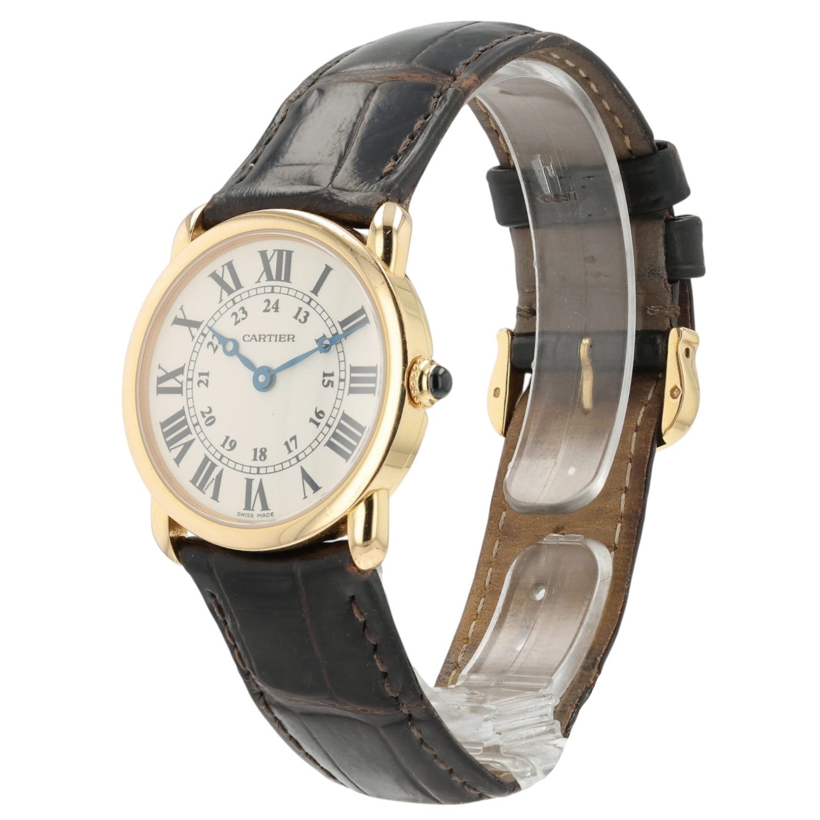 Cartier Ronde Louis Silver Dial 18k Rose Gold 29mm Quartz Women's Watch 2886