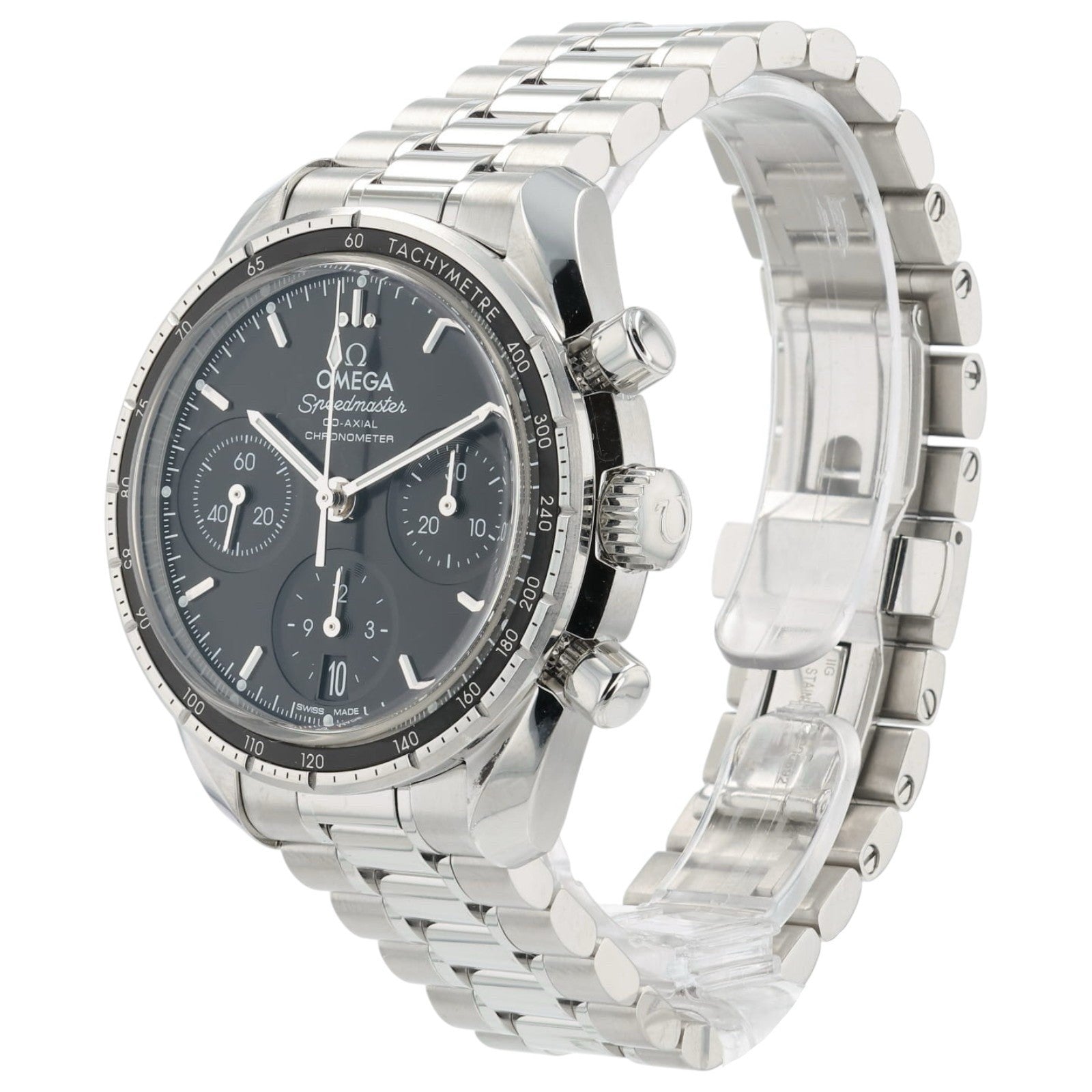 Omega Speedmaster Black Dial Stainless Steel 38mm Automatic 324.30.38.50.01.001