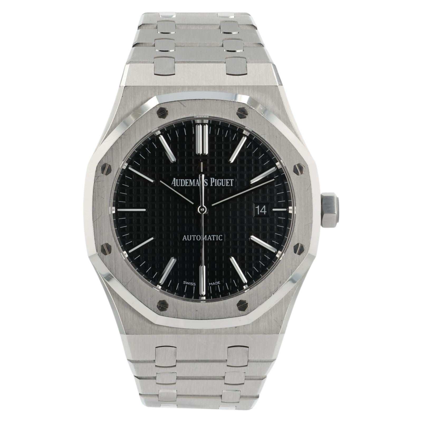 Audemars Piguet Royal Oak Black Dial Steel 41mm Automatic Men’s Watch 15400ST