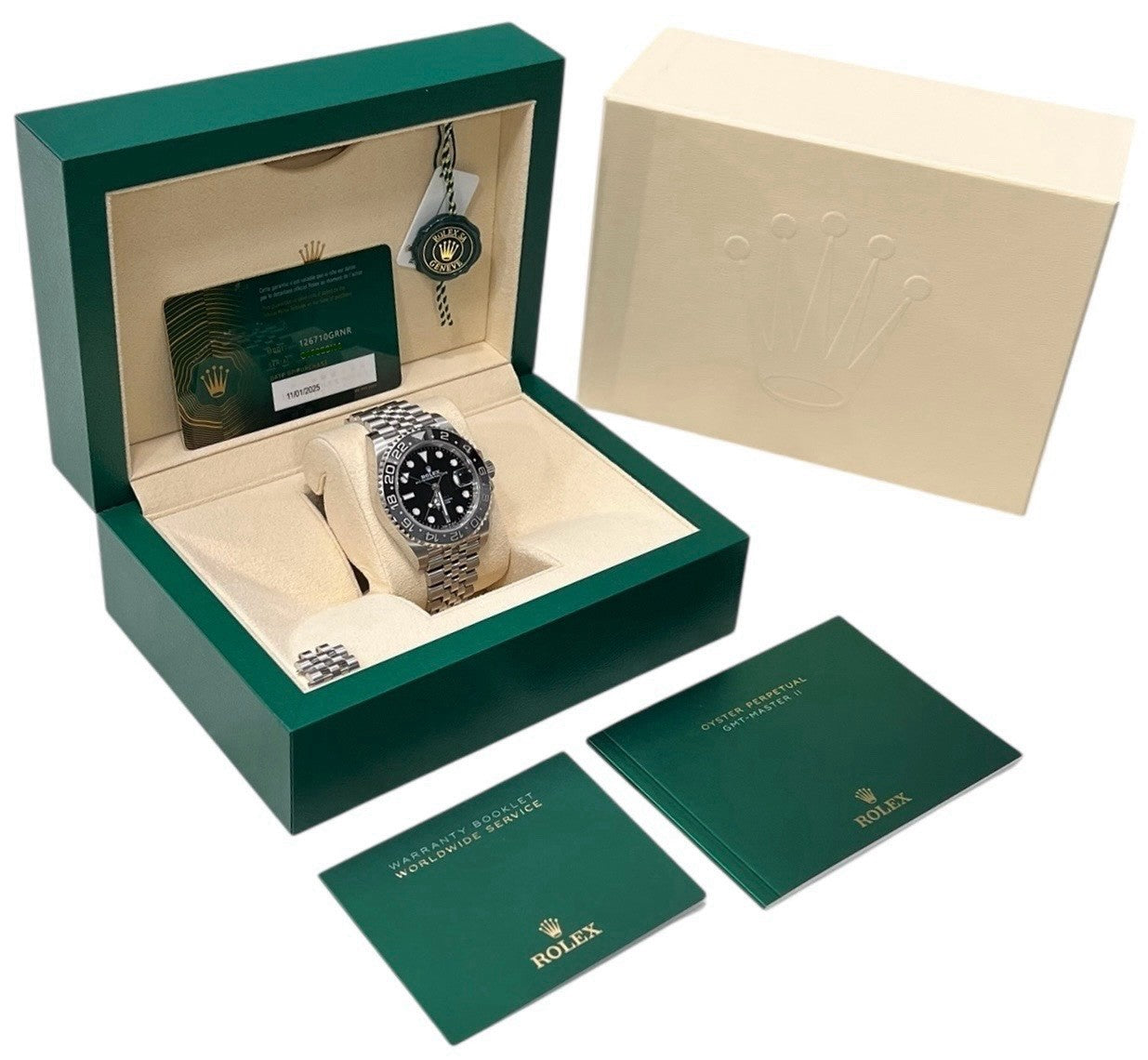 Rolex GMT-Master II Stainless Steel Black Dial 40mm Automatic Men’s 126710GRNR
