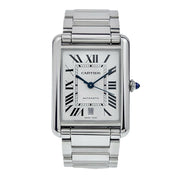 Cartier Tank Stainless Steel Silver Dial 31mm Automatic Men’s Watch WSTA0053