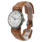 Rolex Dunklings White Dial Silver Case 33mm Manual Wind Men’s Watch