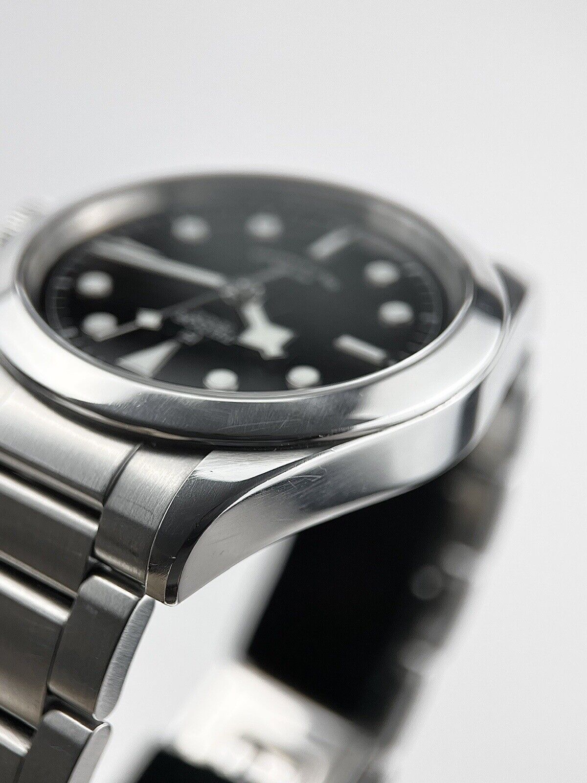 TUDOR Black bay 79540 Black SMILEY Dial Stainless Automatic Men's Watch - B/P