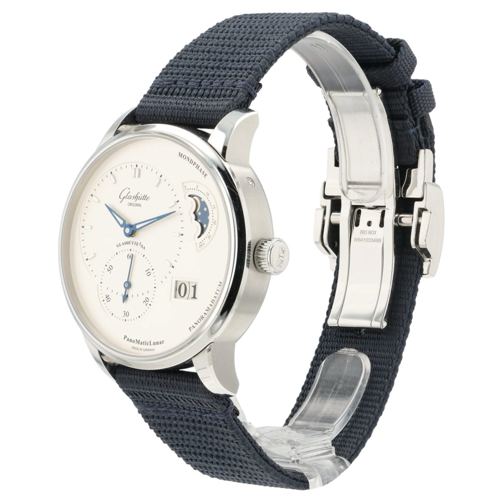 Glashutte Silver Dial Stainless Steel 40mm Automatic Mens Watch 1-90-02-42-32-64