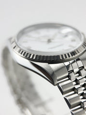 Rolex Datejust Stainless Steel White Dial 36mm Automatic Men’s Watch 16234