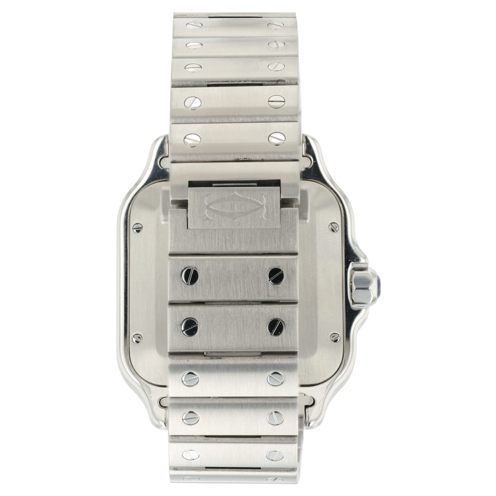 Cartier Santos Blue Dial Stainless Steel 39x40mm Automatic Mens Watch WSSA0030
