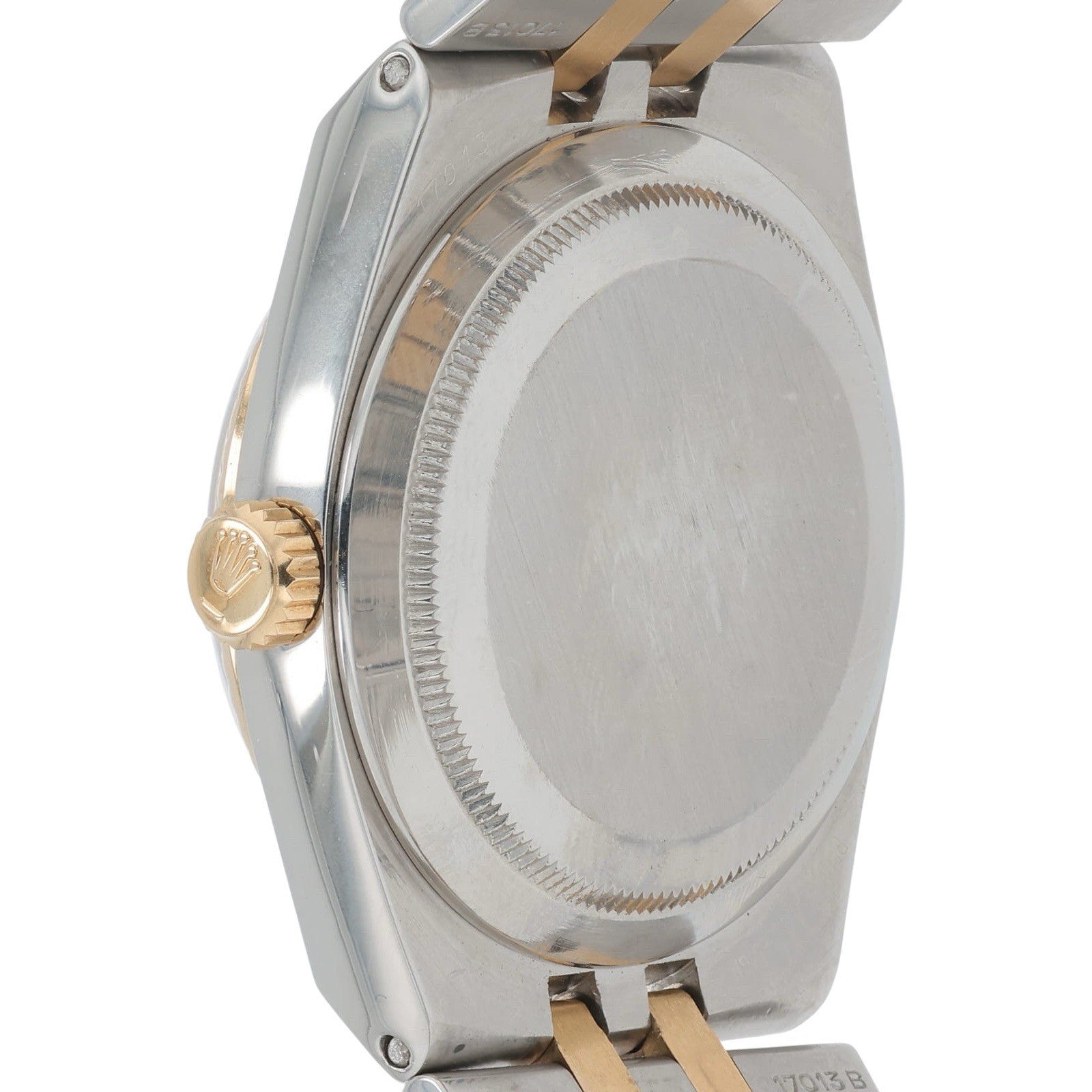 Rolex Oysterquartz Steel & Gold Champagne Dial 36mm Quartz Movement Mens 17013