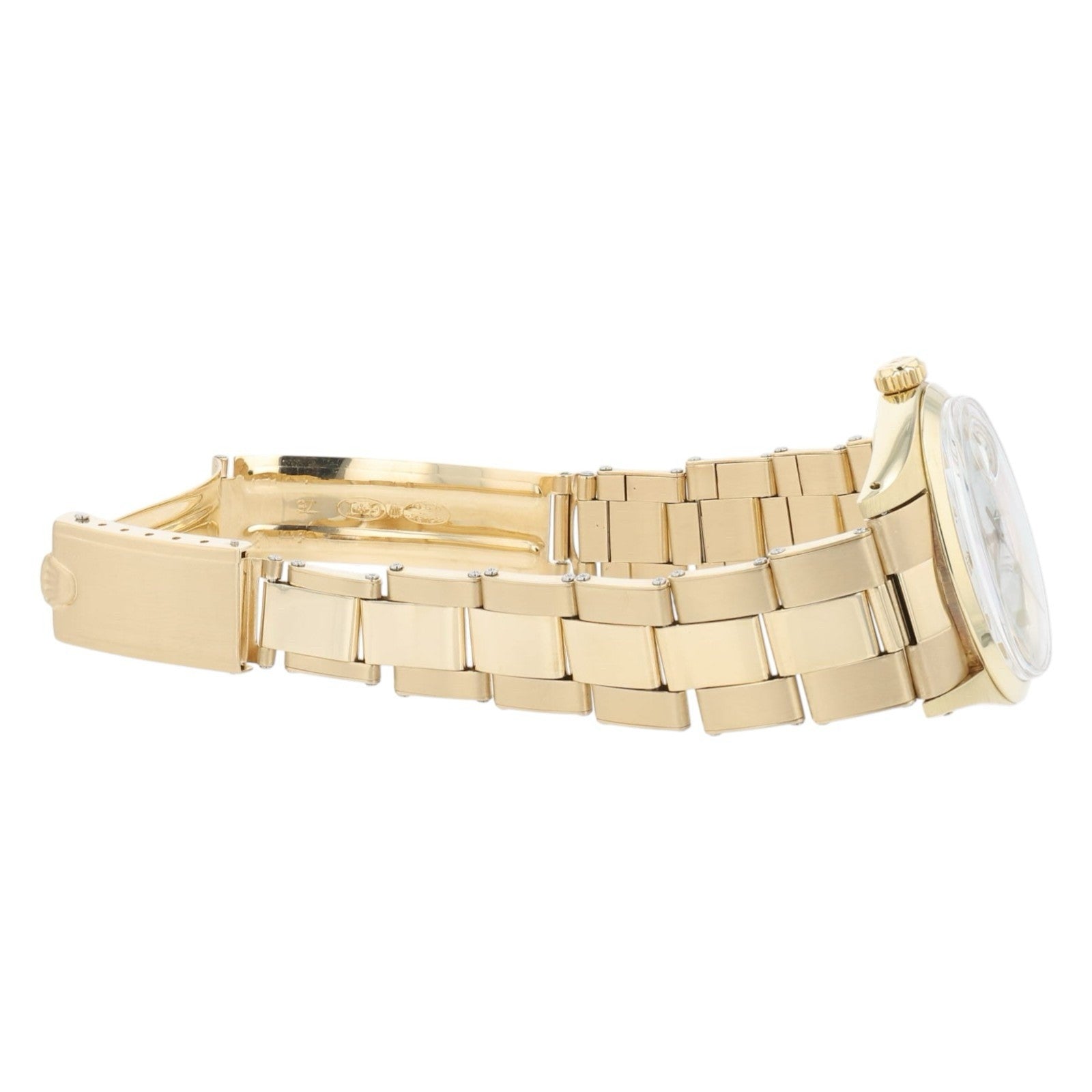 Rolex Oyster Perpetual White Dial 14k Yellow Gold 34mm Automatic Mens Watch 1503