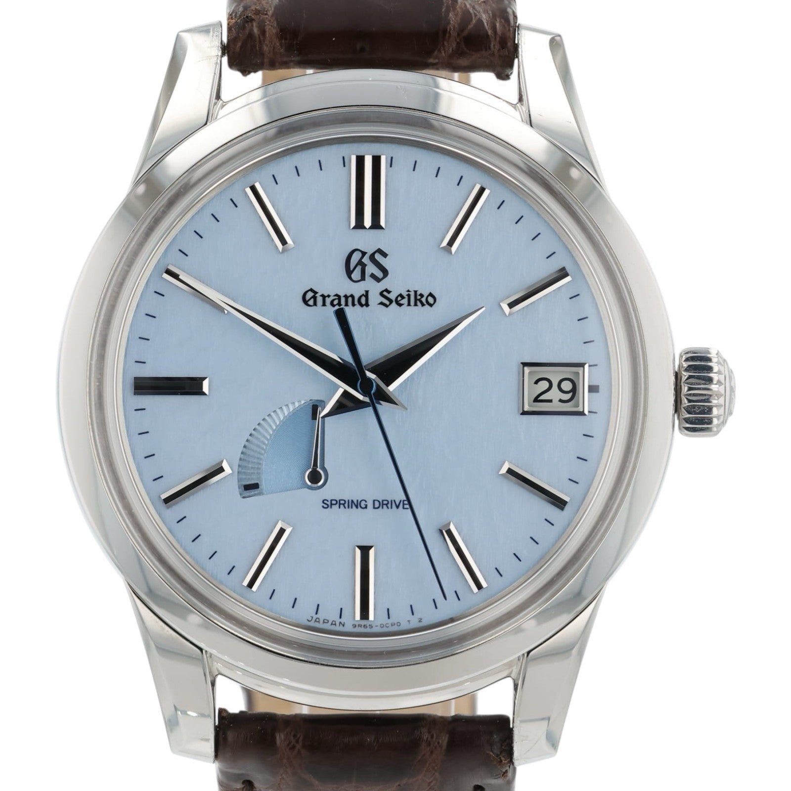 Grand Seiko SkyFlake Blue Dial Stainless Steel 40mm Automatic Mens Watch SBGA407