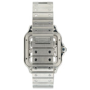 Cartier Santos Skeleton Dial Stainless Steel 40mm Manual Mens Watch WHSA0007