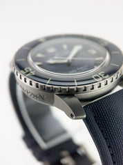 Blancpain Fifty Fathoms Titanium Blue Dial 45mm Automatic Men’s Watch 5015