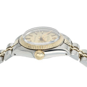 Rolex Oyster Perpetual Tiffany Dial Gold & Steel 26mm Automatic Women's 6719