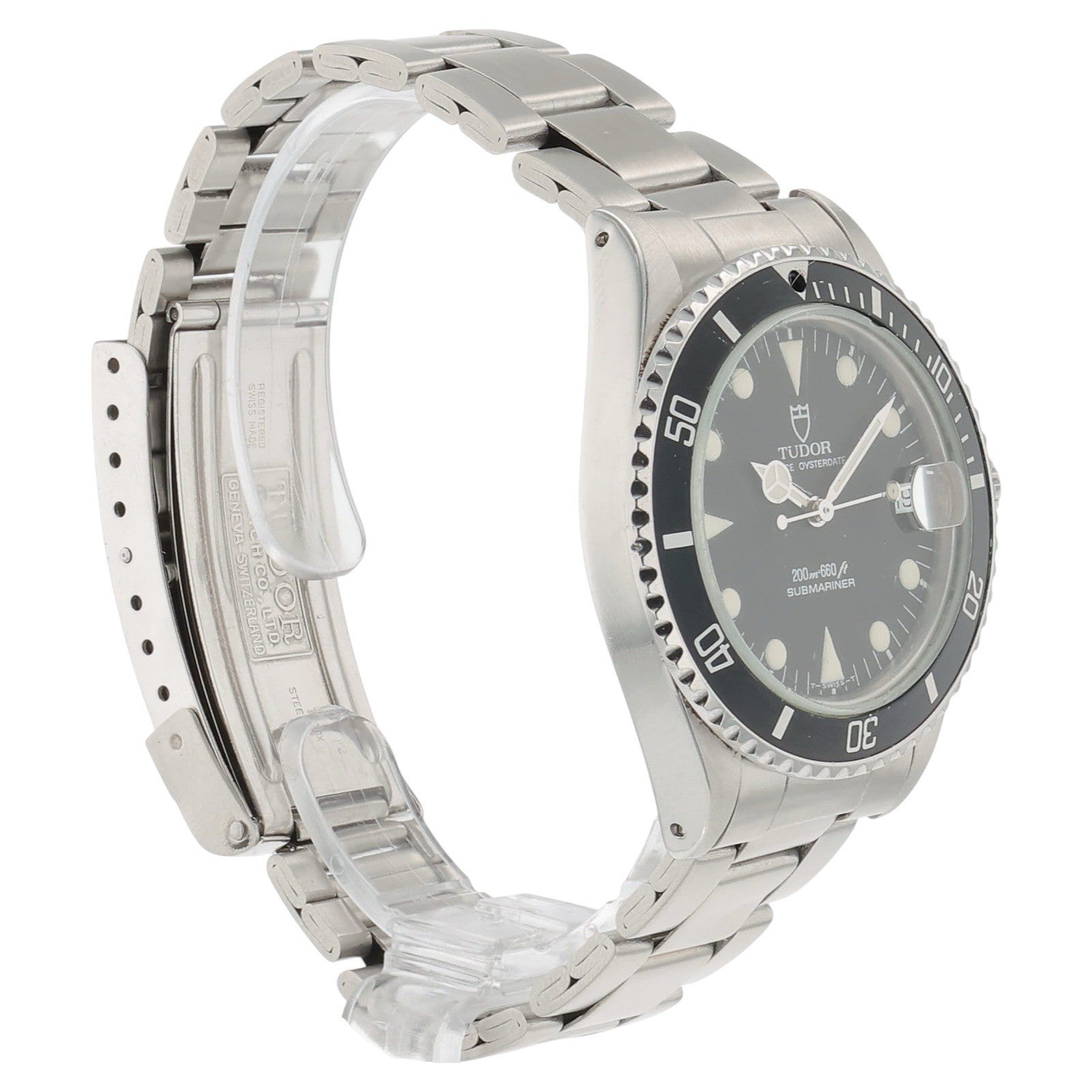 Tudor Submariner Stainless Steel Black Dial 36mm Automatic Mens Watch 75090