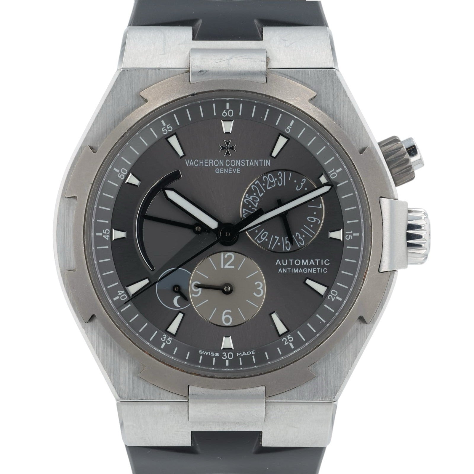 Vacheron Overseas Grey Dial Stainless Steel 42mm Automatic Men’s Watch 47450