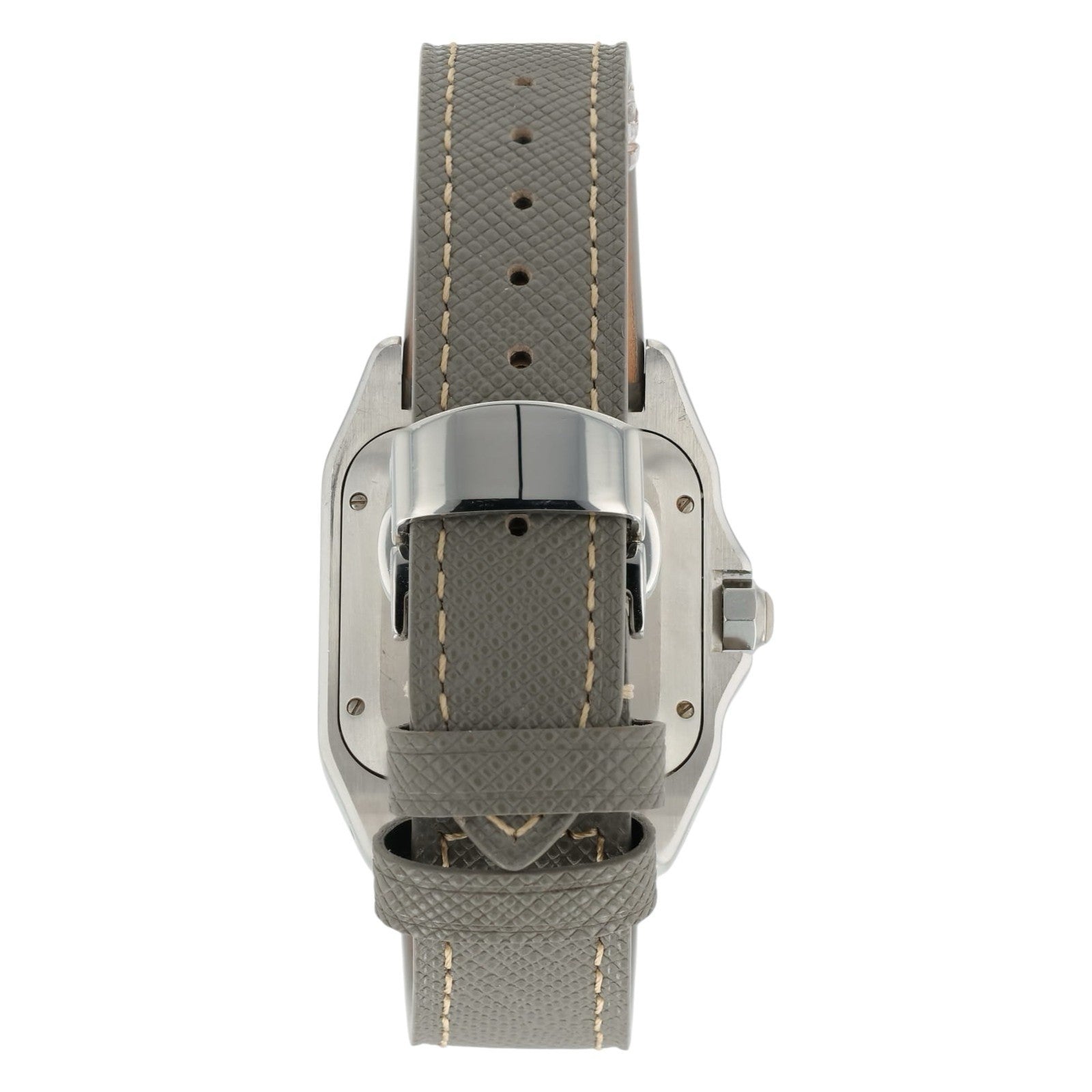 Cartier Santos 100 White Dial Stainless Steel 33x44mm Auto Watch W20129U2