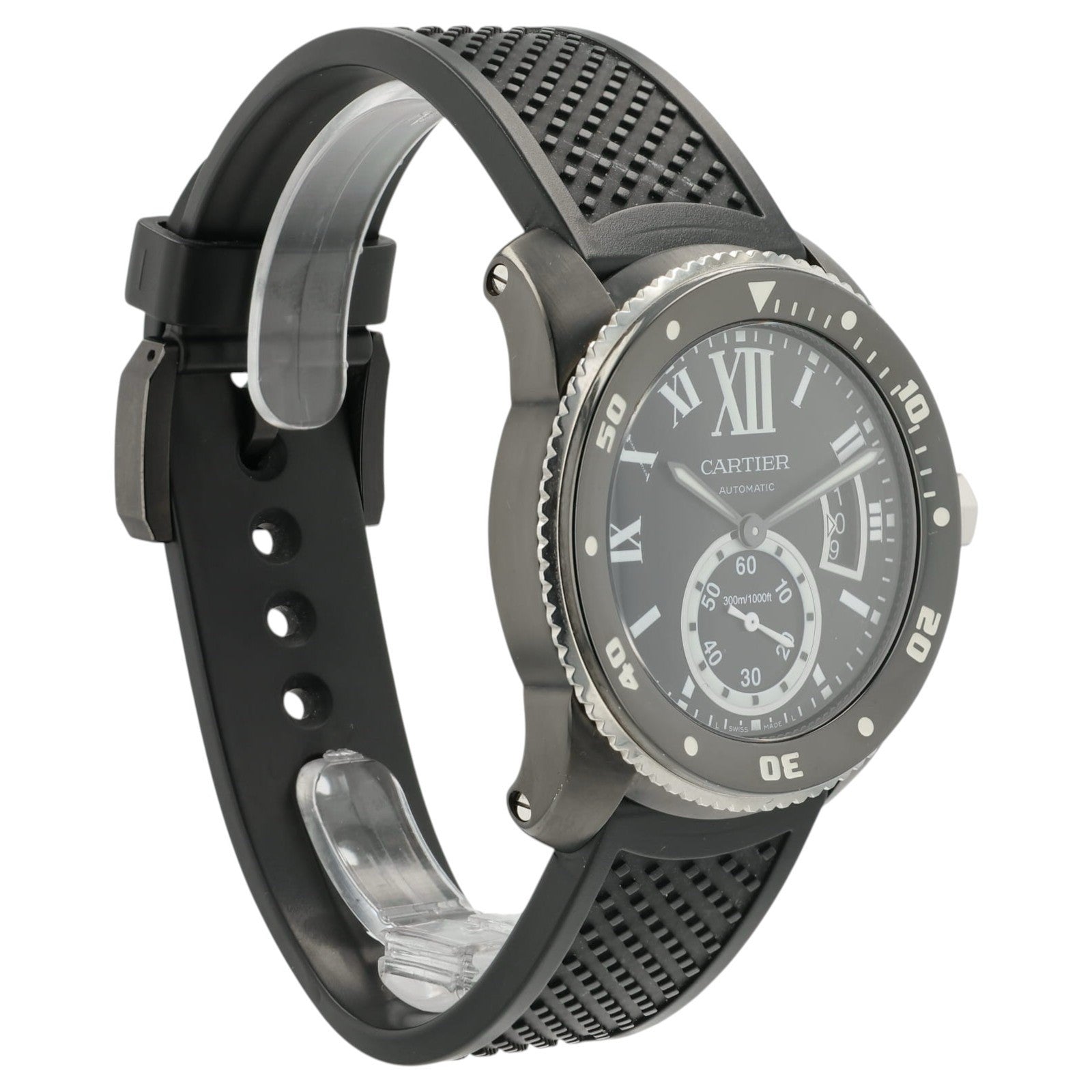 Cartier Calibre De Cartier Black Dial Steel 42mm Automatic Men’s Watch WSCA0006