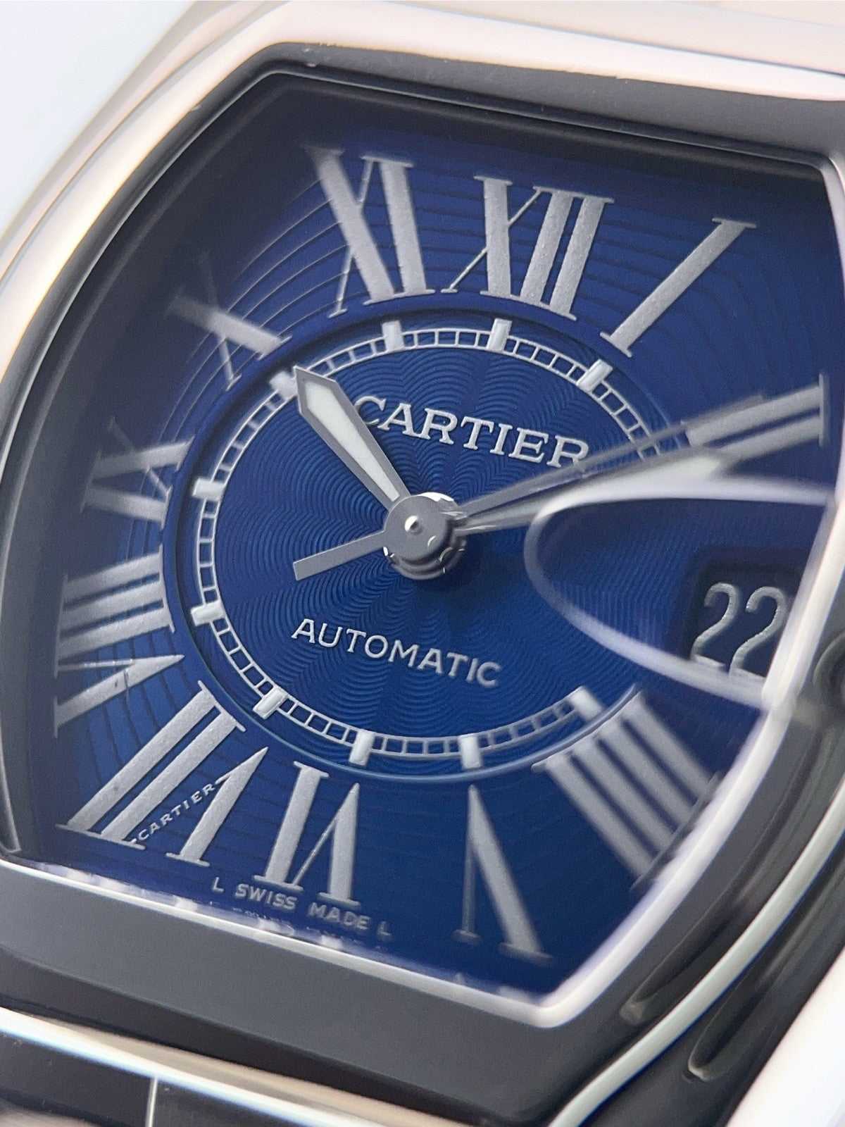 Cartier Roadster Stainless Steel Blue Dial 37mm Automatic Men’s Watch W62048V3