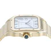2022 Cartier Santos Silver Dial 18k Yellow Gold 40mm Automatic Watch WGSA0029