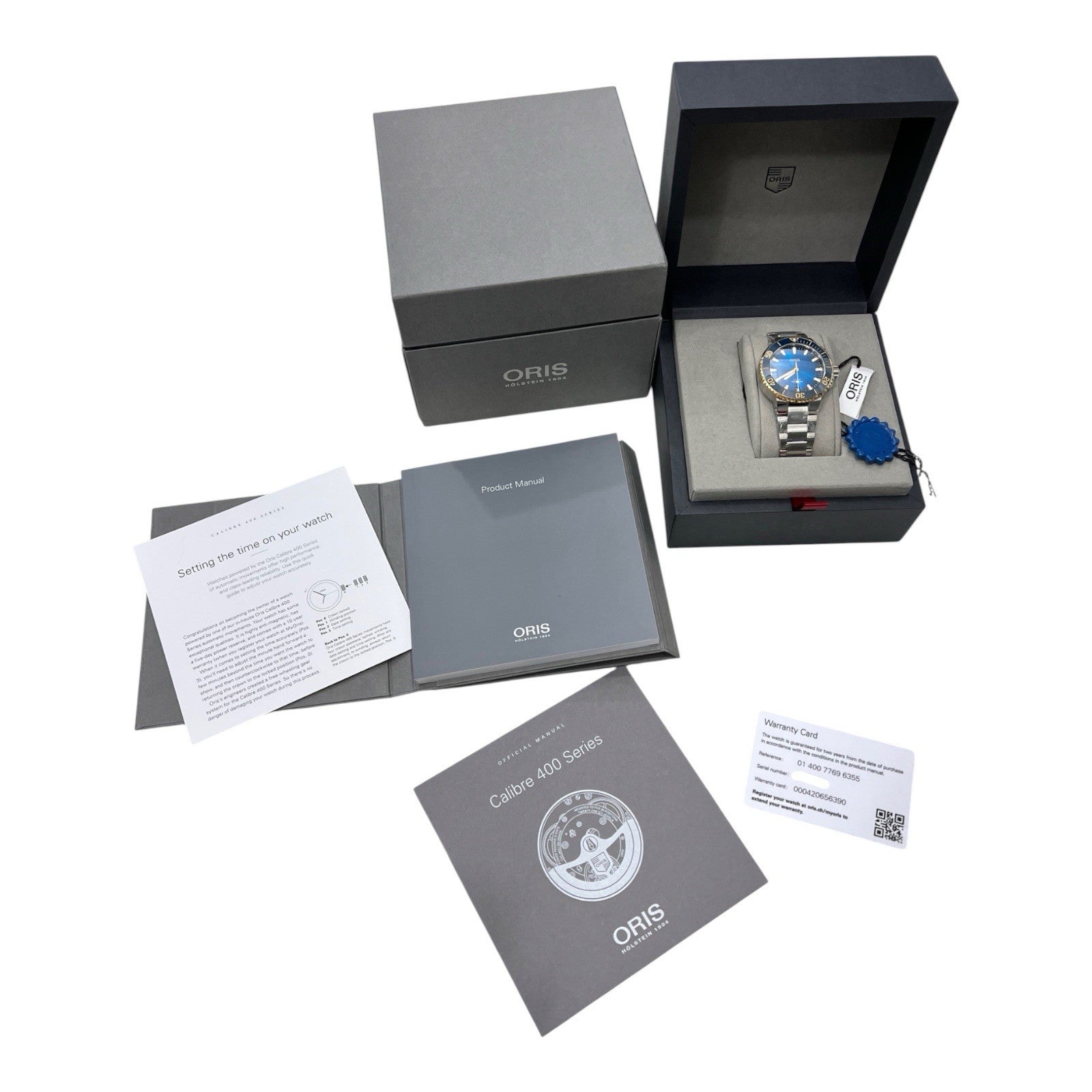 2025 Oris Aquis Date Blue Dial Two-Tone 41.5mm Automatic Men’s Watch 7769