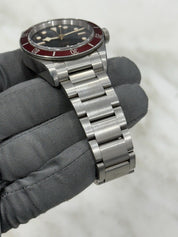 Tudor Black Bay Smiley Stainless Steel Red 41mm Automatic Watch 79220R - B/P