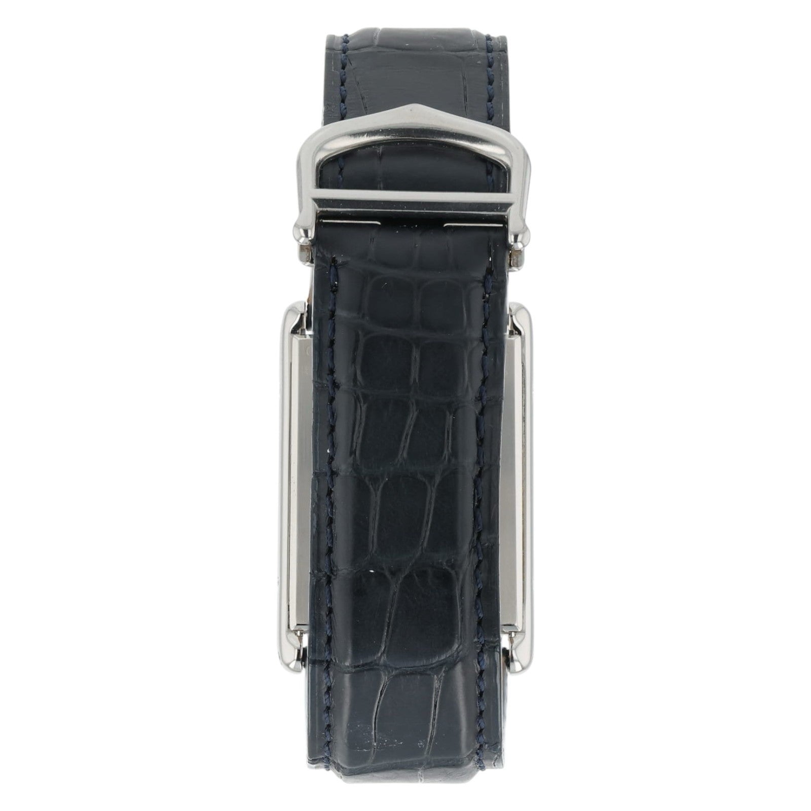 Cartier Tank Basculante White Dial Steel 25mm Manual Wind Men's Watch 2390