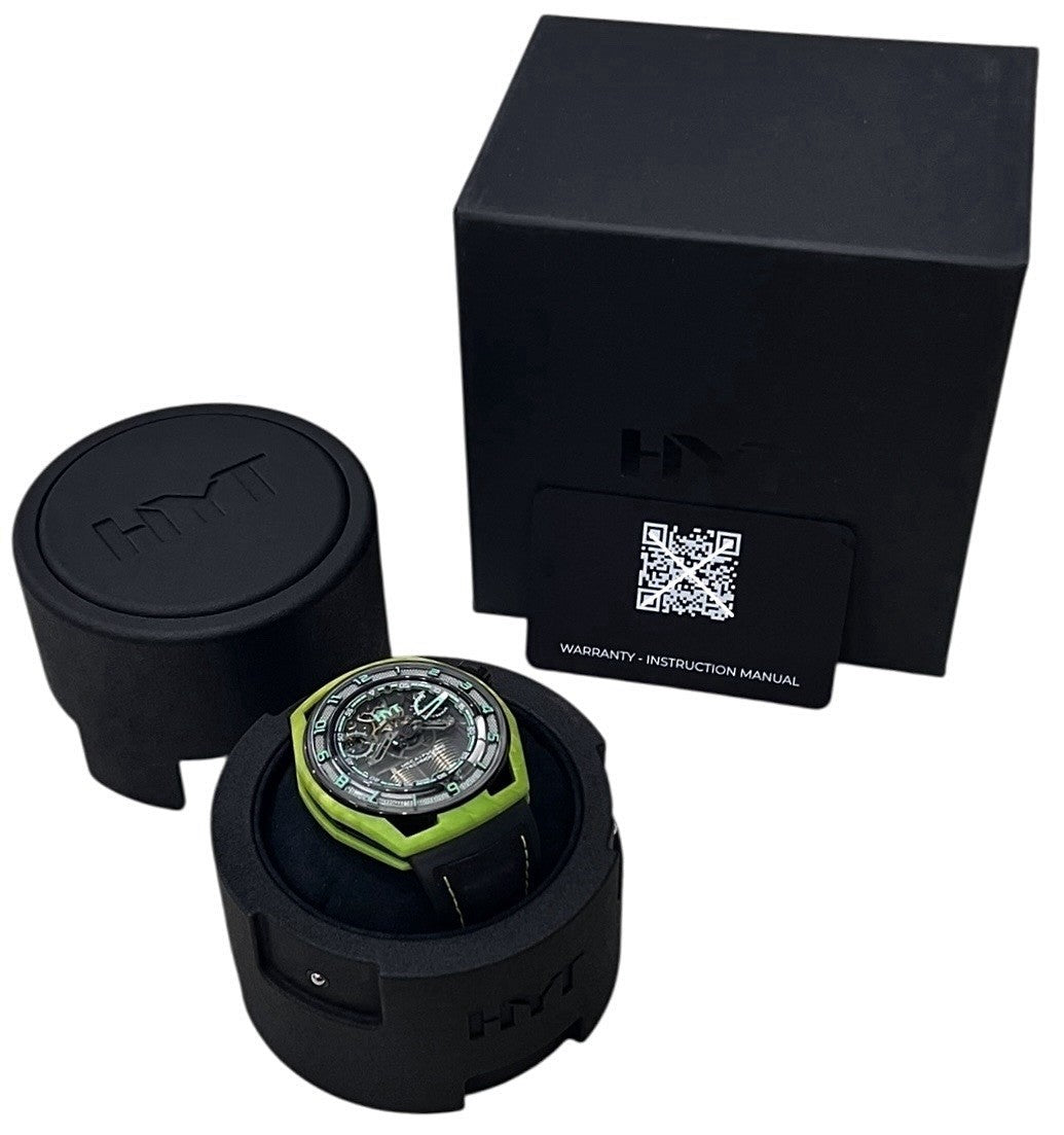 HYT Hastroid Green Laser Titanium & Carbon Black Dial 48mm Manual Wind Watch