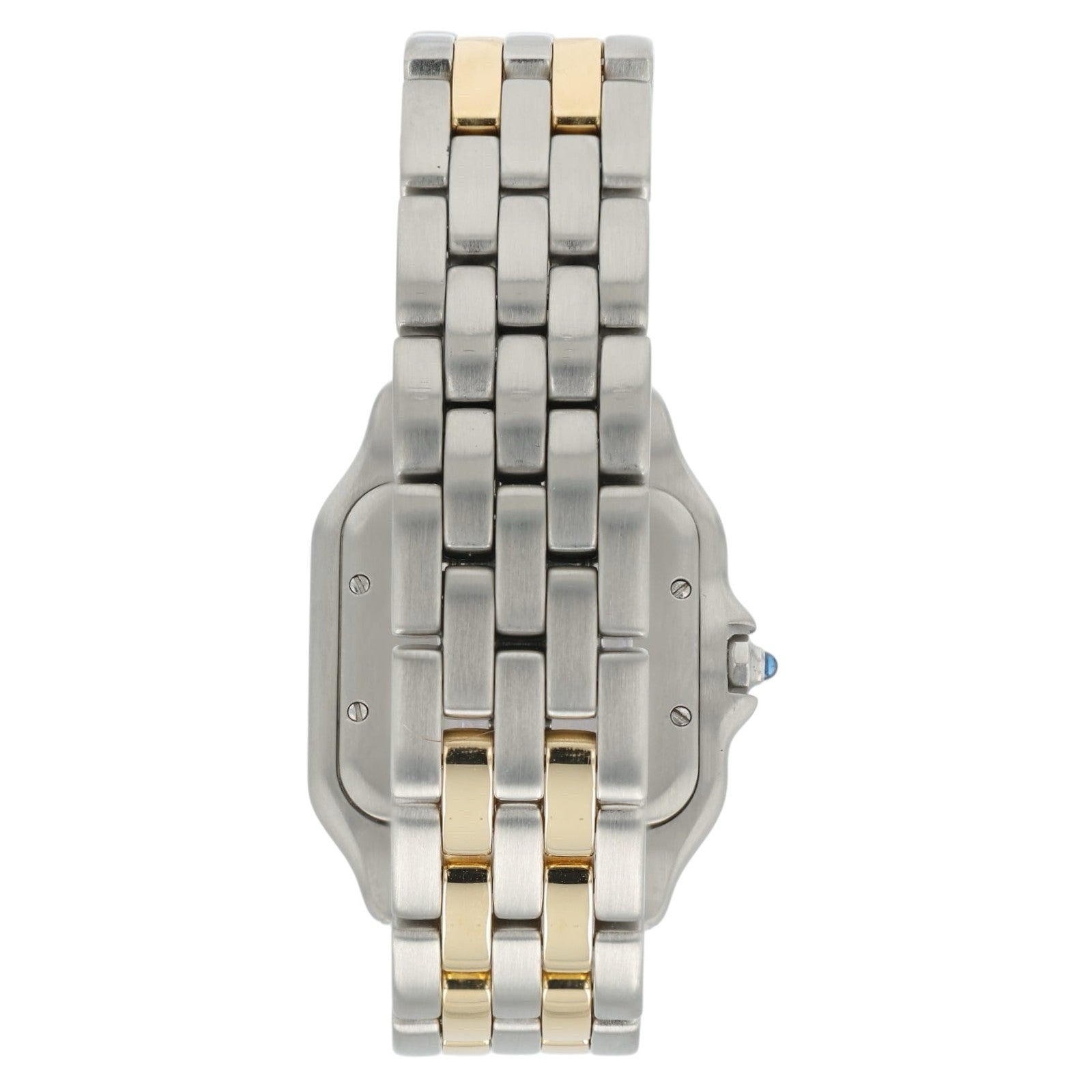Cartier Panthere Silver Dial Steel and Gold 27mm Quartz Diamond Watch 1100