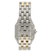 Cartier Panthere Silver Dial Steel and Gold 27mm Quartz Diamond Watch 1100