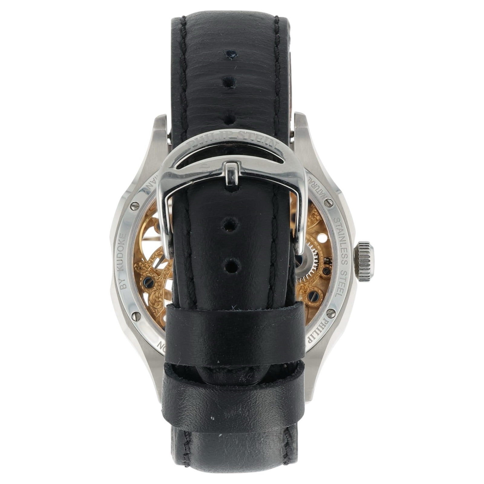 Philip Stein X Kudoke Skeleton Dial Stainless Steel 46mm Manual Wind Men’s Watch