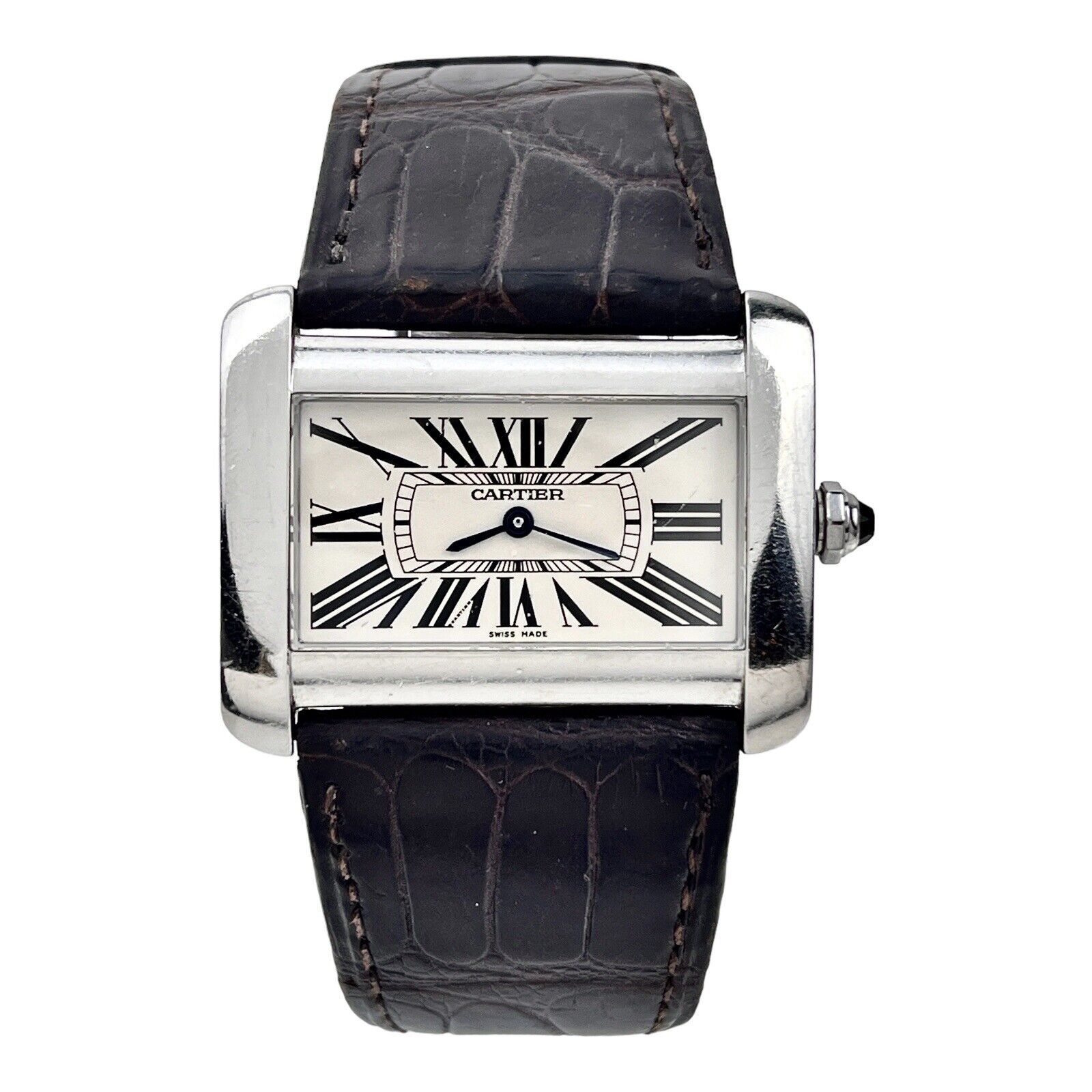 Cartier Divan 38 mm Stainless Steel Quartz Ladies Watch 2600