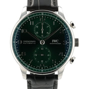 IWC Portugieser Chrono Green Dial Stainless Steel 41mm Automatic Mens IW371615