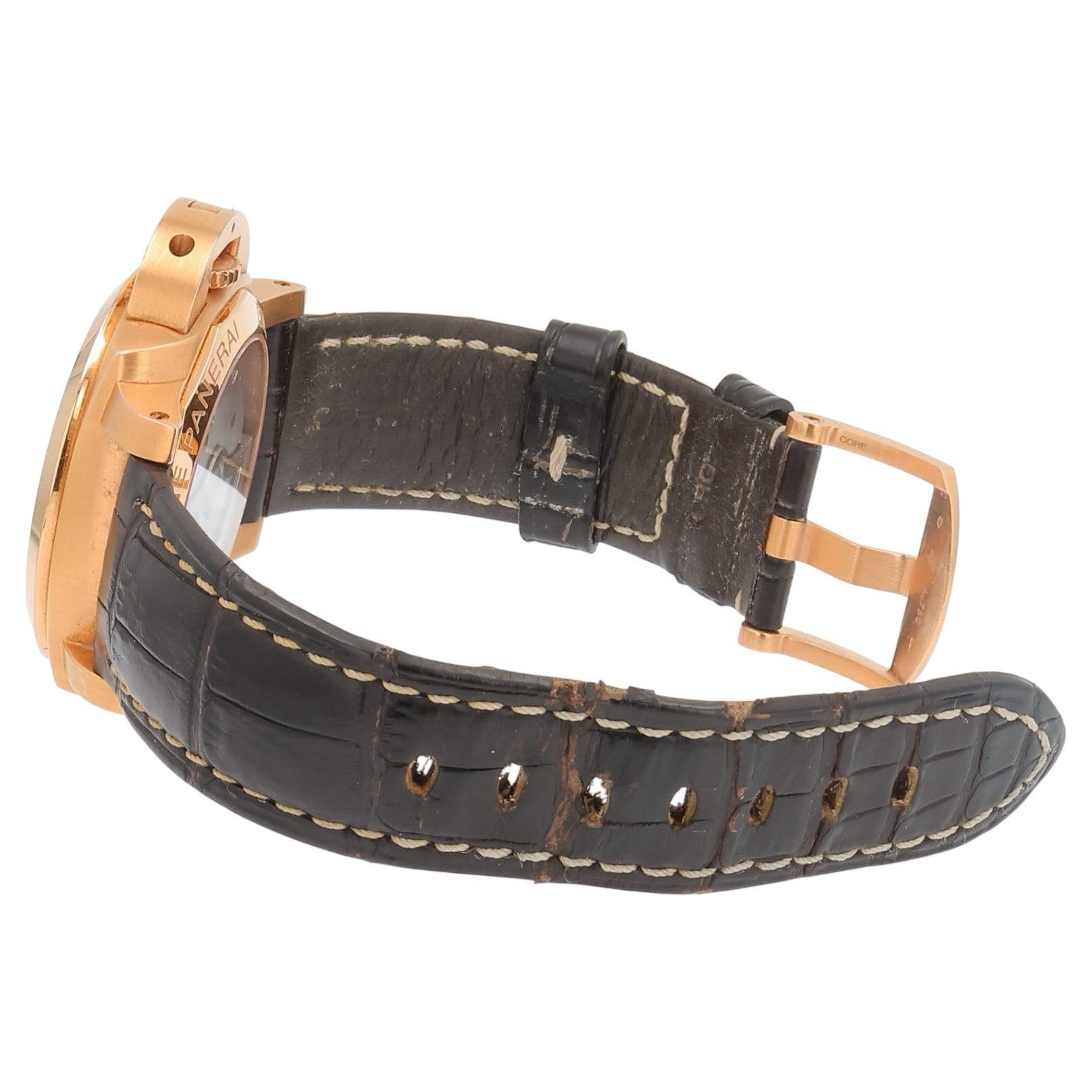 Panerai Luminor 18k Rose Gold Brown Dial 42mm Automatic Men’s Watch PAM00393