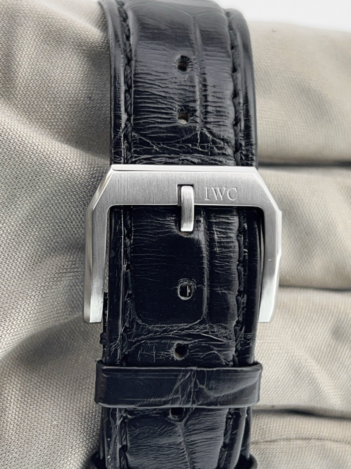 IWC Portuguese Stainless Steel Black Dial 41mm Automatic Men's Watch IW371438