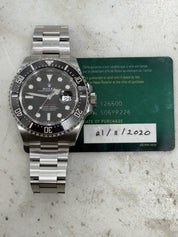 2020 Rolex Red Sea-Dweller 126600 Automatic Oyster 43mm Black Dial Men's Watch