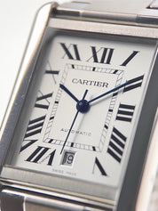 Cartier Tank XL Steel Silver Color Dial 31mm Automatic Men’s Watch W5200028