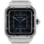 Cartier Santos Stainless Steel Blue Dial 39.8mm Automatic Men’s Watch WSSA0013