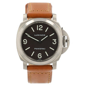 Panerai Luminor Black Dial Titanium 44mm Manual Wind Men’s Watch PAM00055