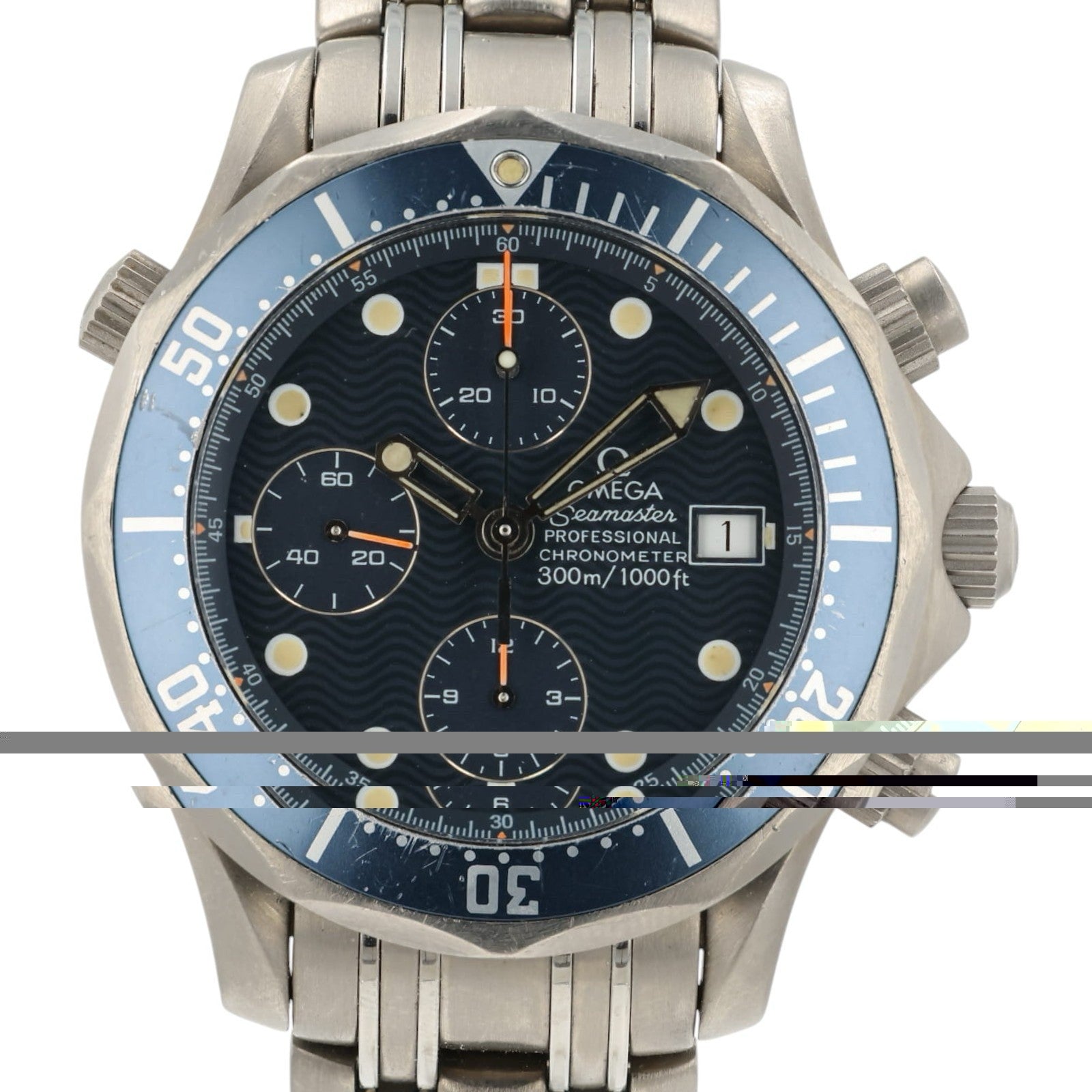 Omega Seamster Blue Dial Titanium 41.5mm Automatic Movement Mens Watch 2298.80