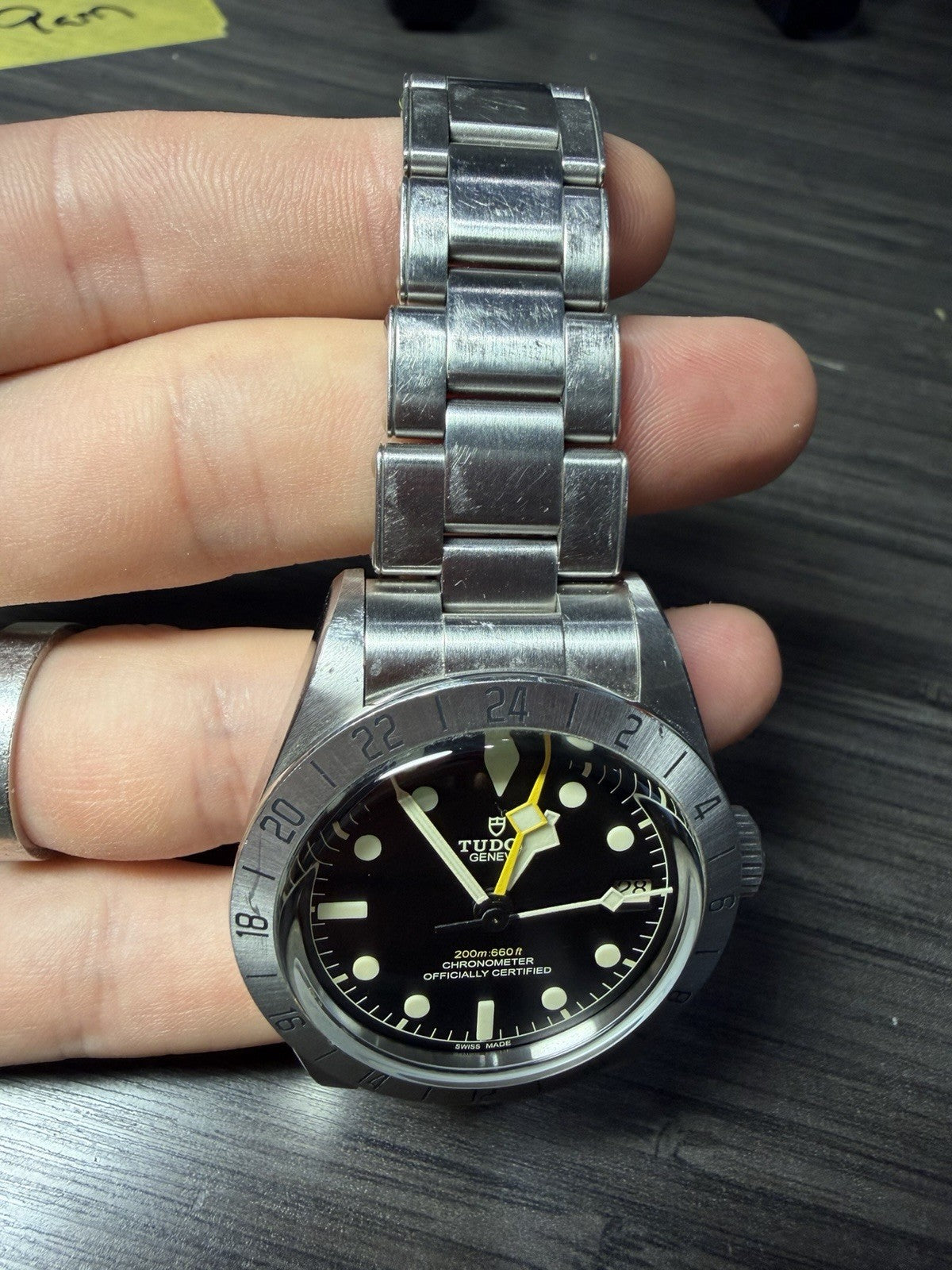 2022 Tudor Black Bay Pro Stainless Steel GMT Mens Black Dial Watch 79470