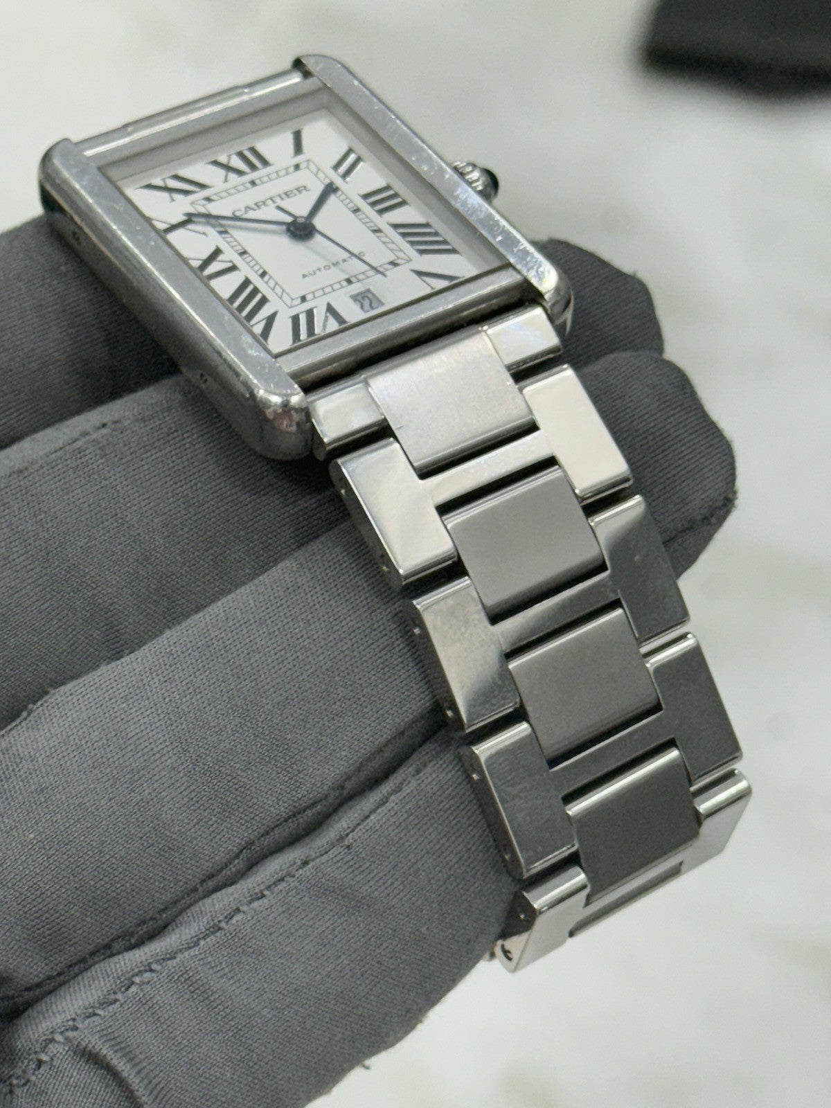 Cartier Tank Solo XL Stainless Steel 31mm Automatic Men’s Watch W5200028