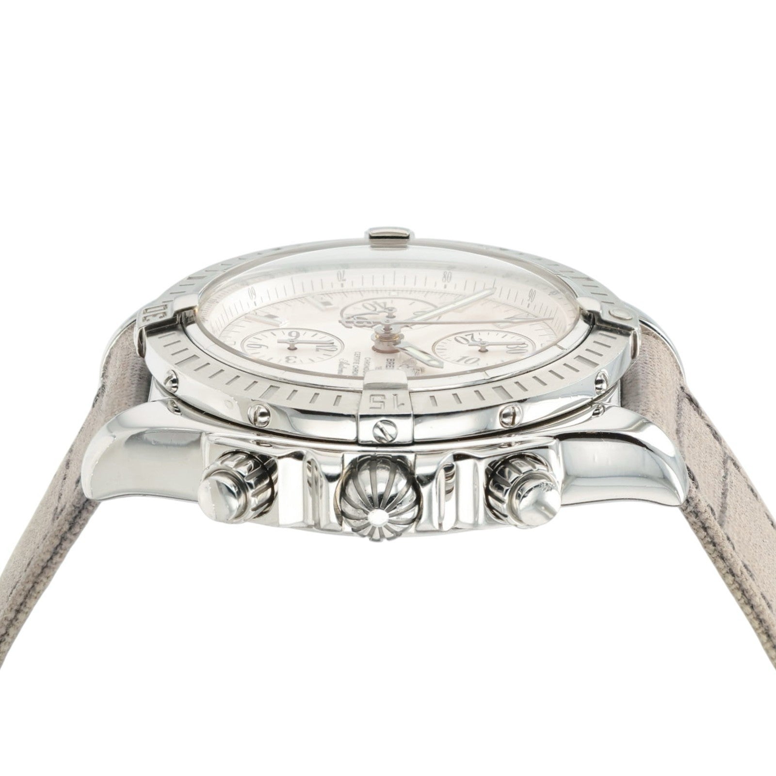 Breitling Chronomat Silver Dial Stainless Steel 44mm Automatic Mens Watch A13356