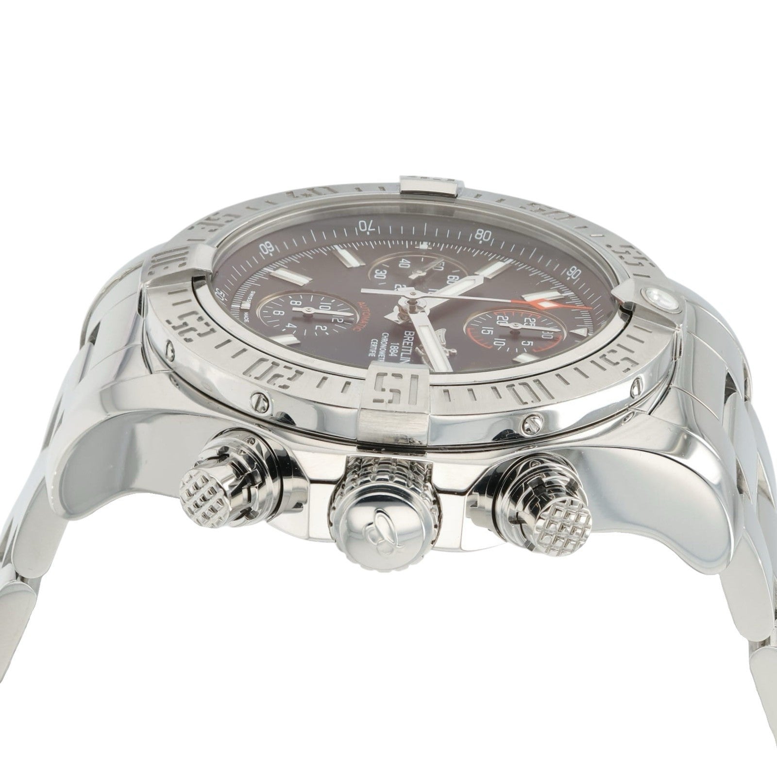 Breitling Avenger II Black Dial Stainless Steel 43mm Automatic Mens Watch A13381