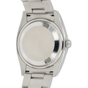 Rolex Date Silver Roman Dial Stainless Steel 34mm Automatic Watch 115234