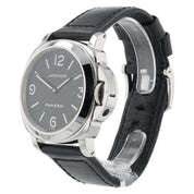 Panerai Luminor Black Dial Stainless Steel 44mm Manual Wind Mens Watch PAM0002