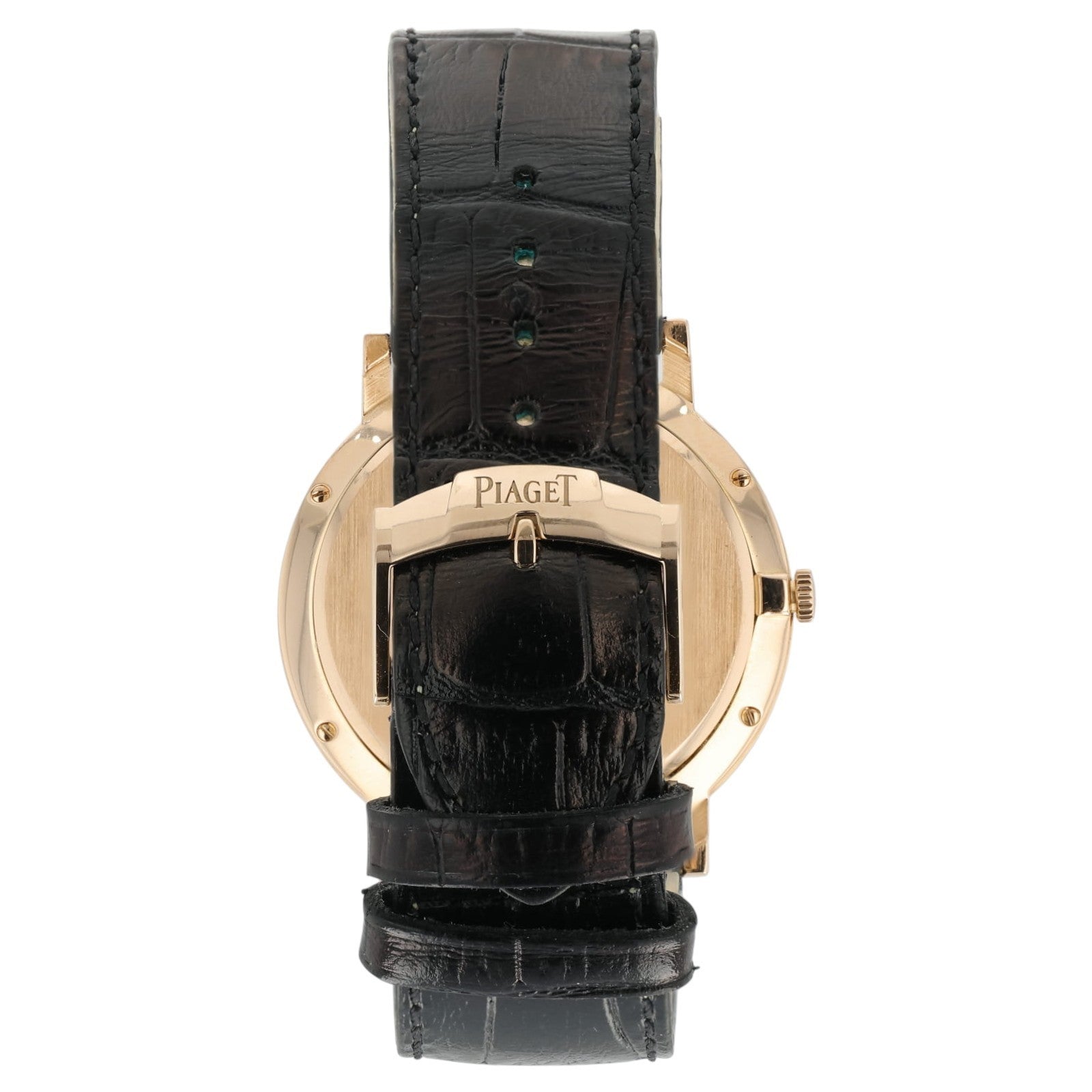 Piaget Altiplano Mecanique Silver Dial 18k Rose Gold 38mm Manual Wind P10321