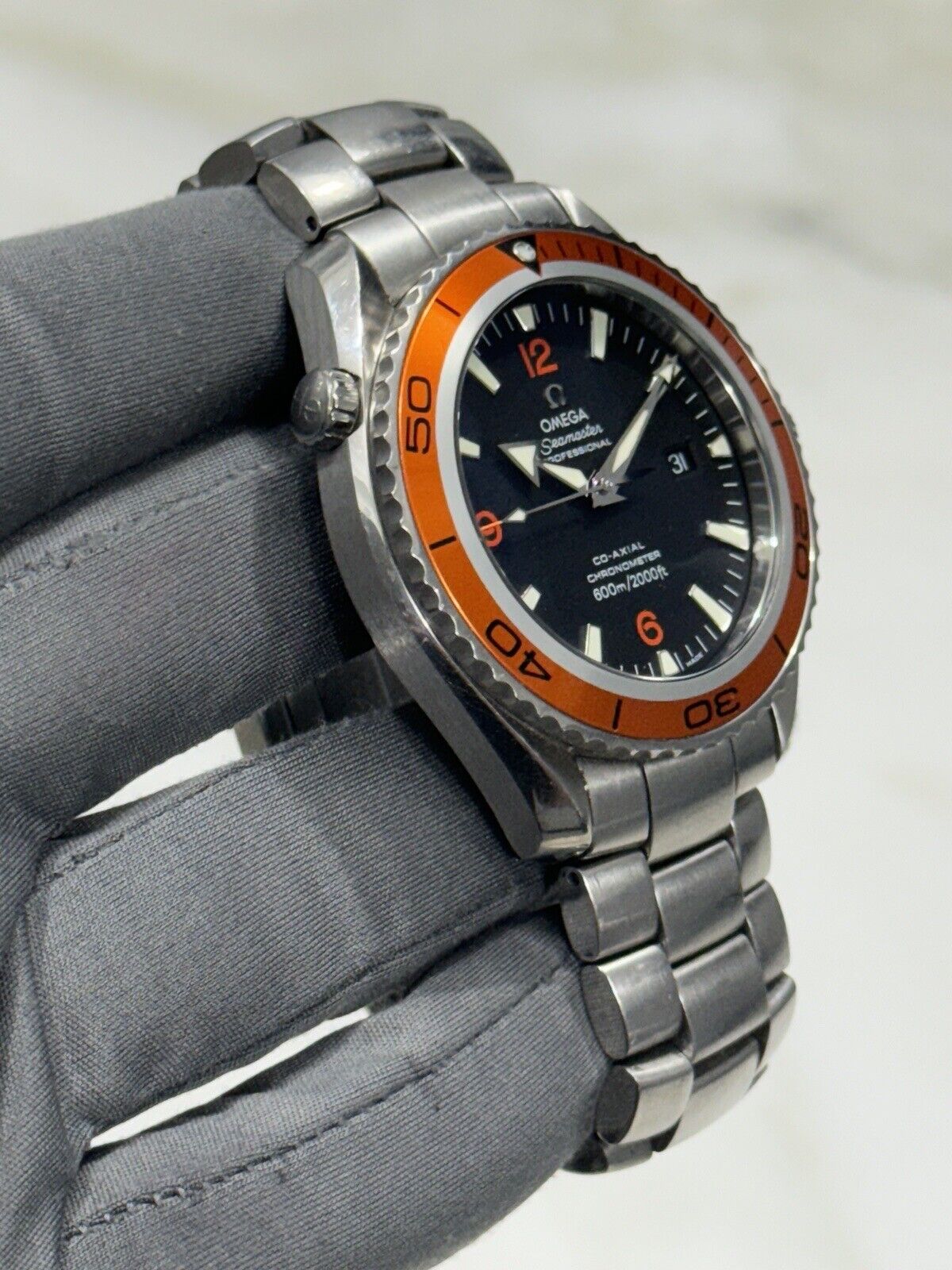 Omega Seamaster Planet Ocean 45mm Steel Black Dial Mens Watch 2208.50.00