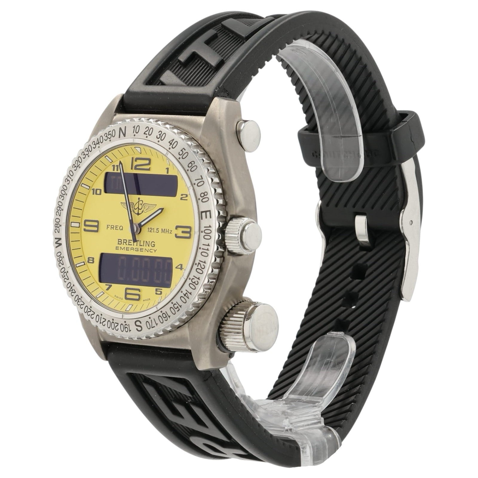 Breitling Emergency Mission Yellow Dial Titanium 43mm Quartz Men’s Watch E56321
