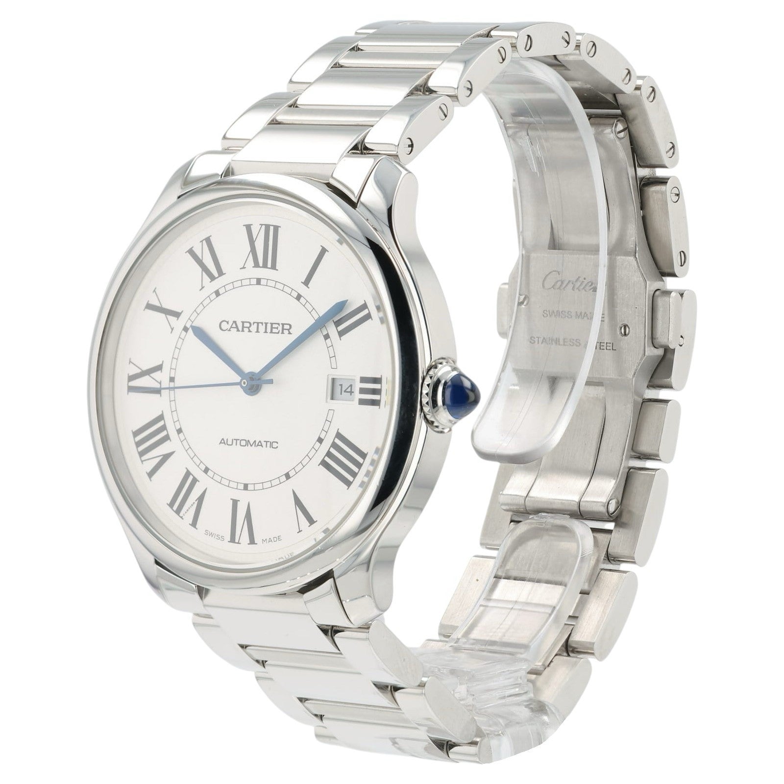 Cartier Ronde De Cartier Silver Dial Steel 40mm Automatic Men’s Watch WSRN0035
