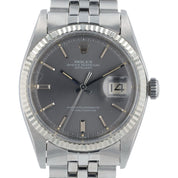 Rolex Datejust Grey Dial Stainless Steel 36mm Automatic Men’s Watch 1601