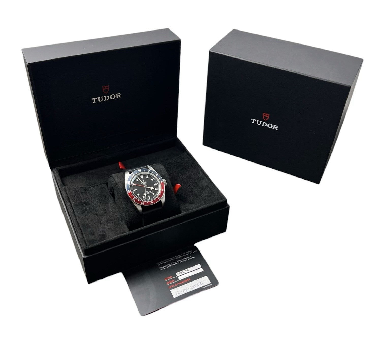 Tudor Black Bay GMT Black Dial Stainless Steel 41mm Automatic Mens Watch 79830RB